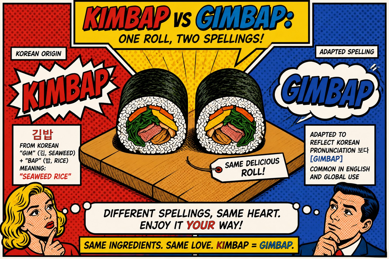 Kimbap vs. Gimbap: Spelling, Search, and a Shared Origin