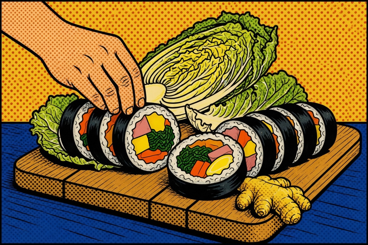 Mayo Corn Kimbap — Sweet Crunch